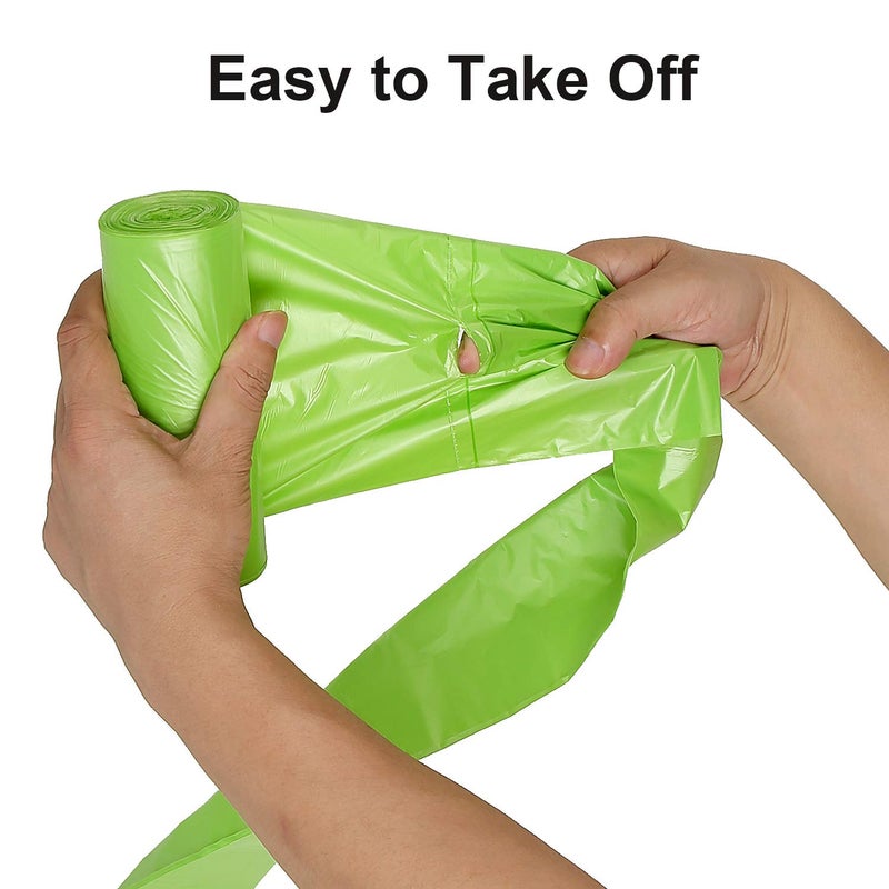 Inwaysin 13-15 Gallon Trash Bags Plant Based Garbage Bags Recycling Unscented Tall Kitchen Trash Bags for Kitchen, Yard, Lawn,Office(75 Counts, Green) - Image 4